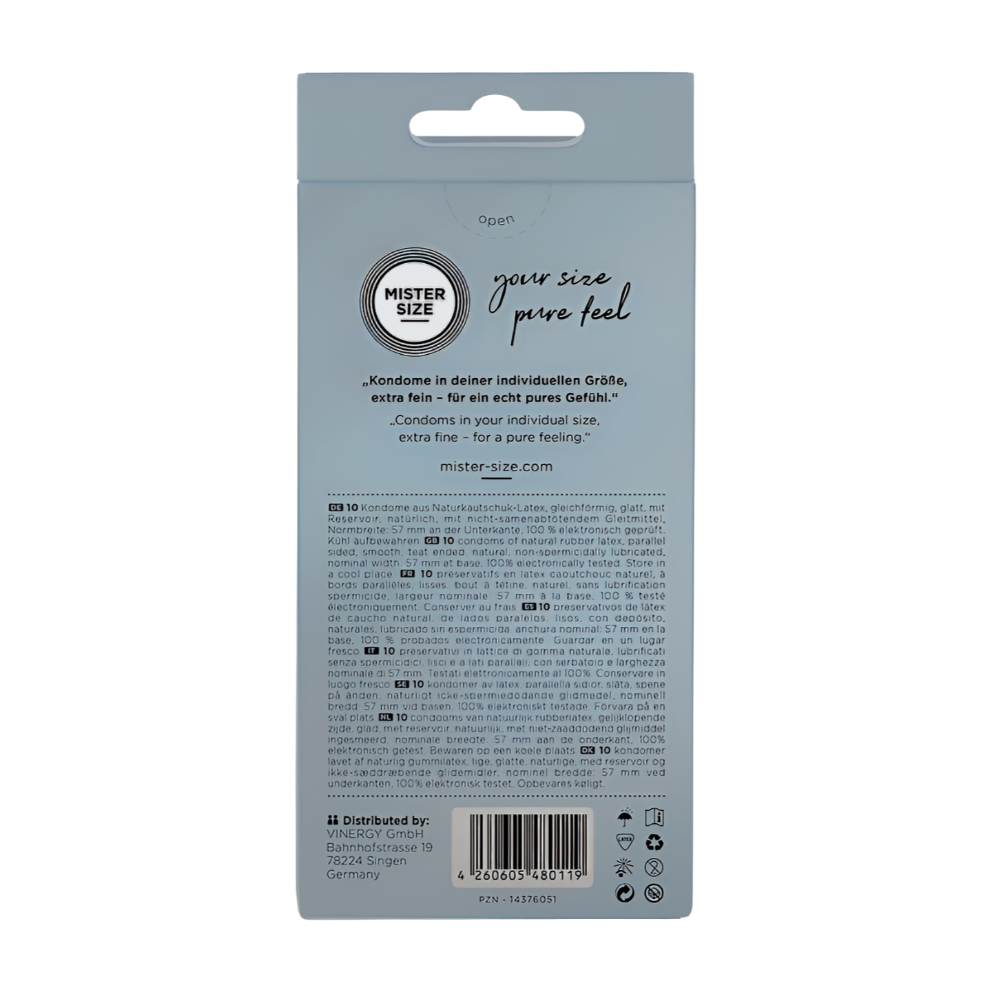 MISTER SIZE 57 KONDOMIT – KOKO L - Puuhabox