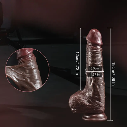 DILDO BEVÆGELIG FORHUD BLACK