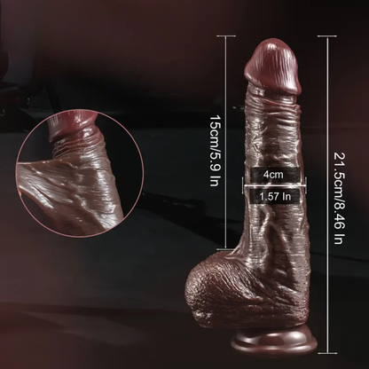 DILDO BEVÆGELIG FORHUD BLACK