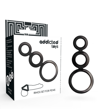 PENIS RING SET BLACK