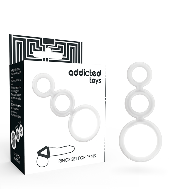 PENIS RING SET WHITE